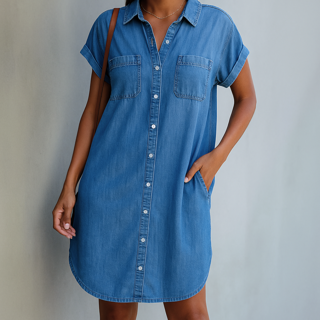 Noor & June™ | Spijkerstof Blouse | Denimia