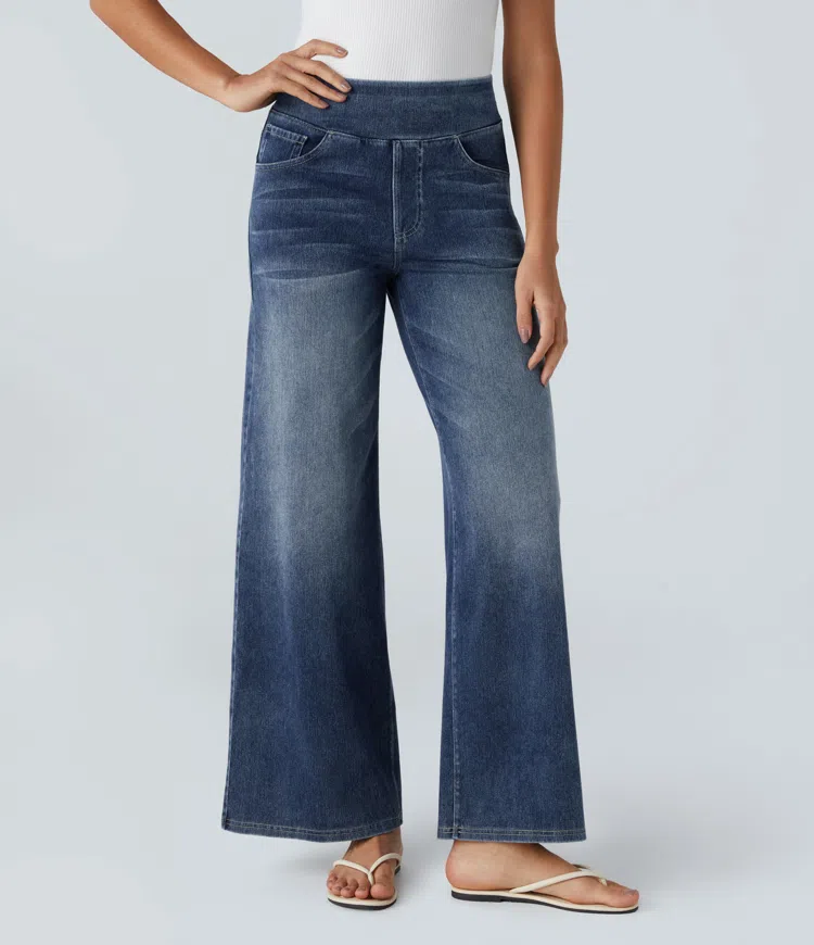 Noor & June™ — Comfortabele jeans met hoge taille