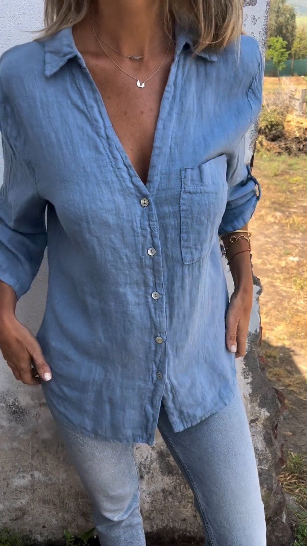 Noor & June™ | Ibiza Style Casual Overhemd Blouse | Lisette