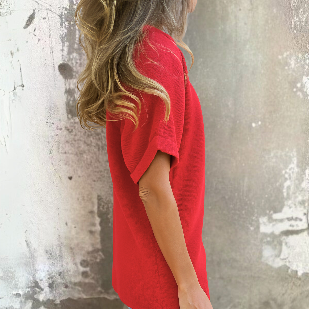 Noor & June™ | Chique blouse met ronde hals | Diana Prima