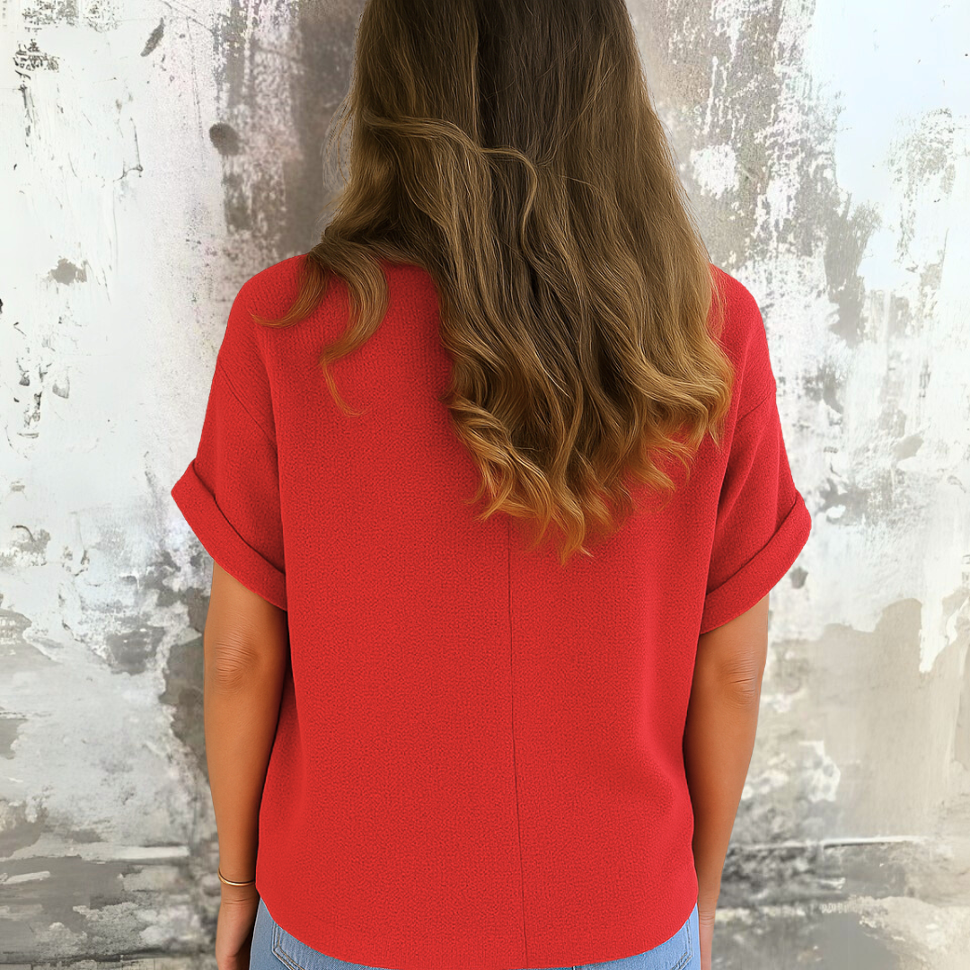 Noor & June™ | Chique blouse met ronde hals | Diana Prima