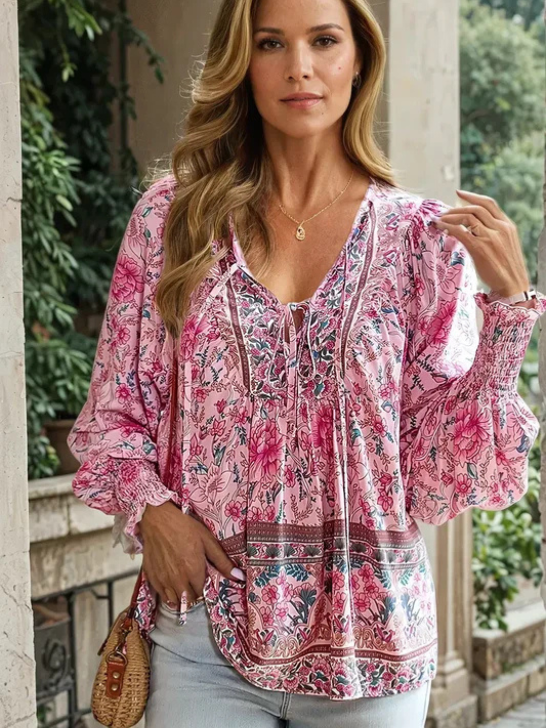 Noor & June™ | Elegante Ibiza-style blouse | Anita