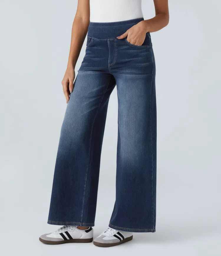 Noor & June™ — Comfortabele jeans met hoge taille