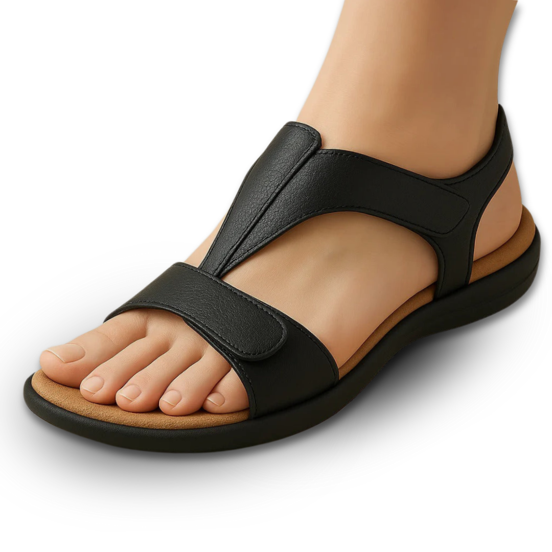 Noor & June™ | Orthopedische leren sandalen van hoogwaardig materiaal