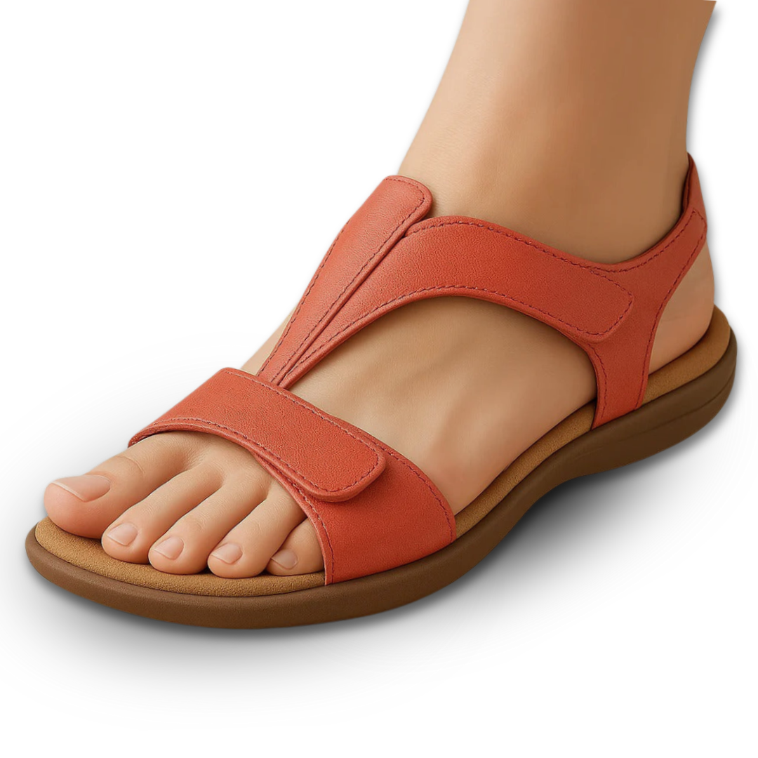 Noor & June™ | Orthopedische leren sandalen van hoogwaardig materiaal