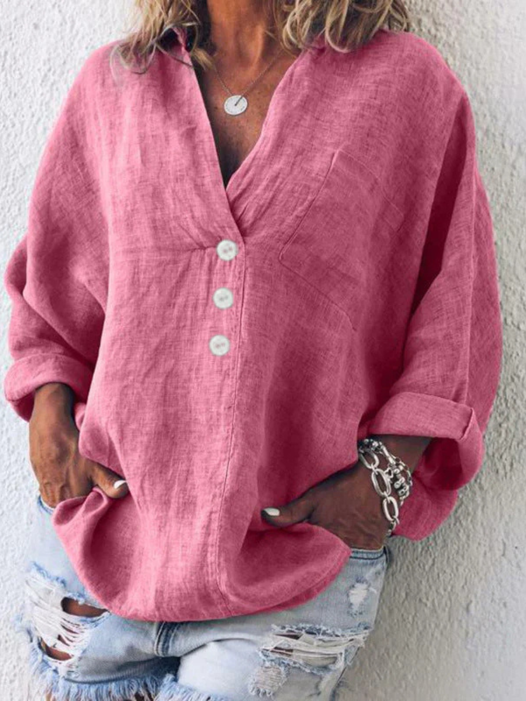 Noor & June™ | Stijlvolle blouse met knopen | Maevy