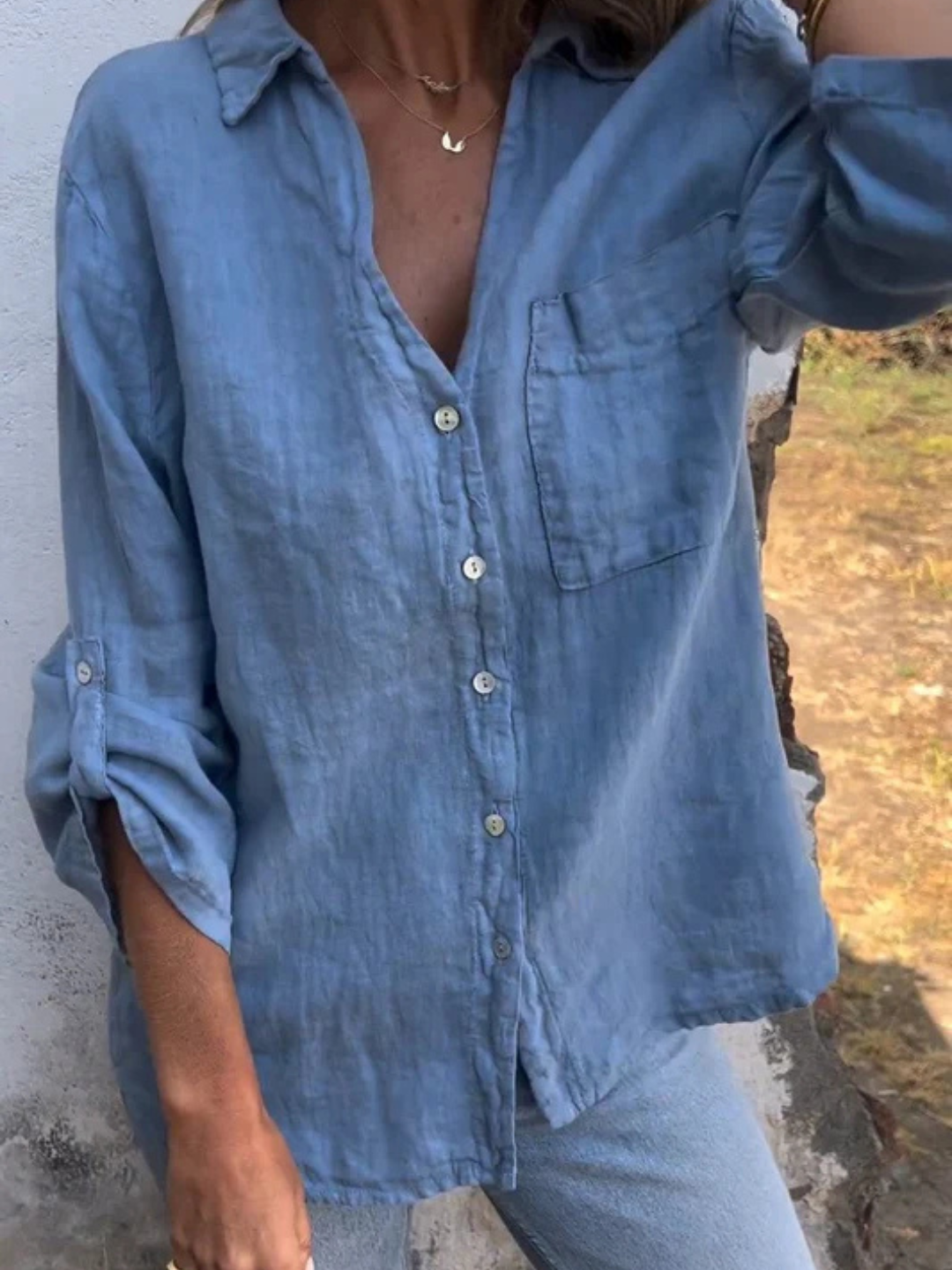 Noor & June™ | Ibiza Style Casual Overhemd Blouse | Lisette