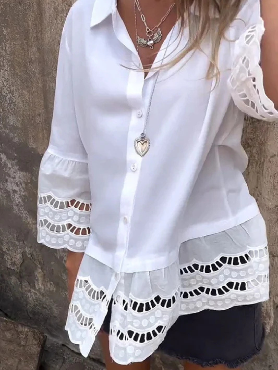 Noor & June™ | Elegante Ibiza-style blouse | Flamengo
