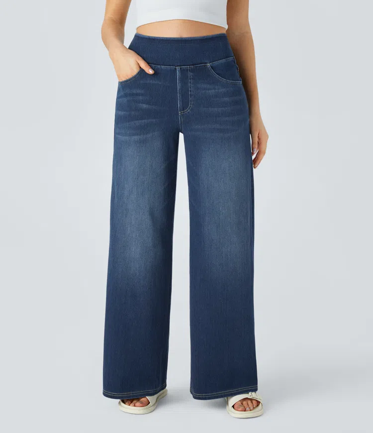 Noor & June™ — Comfortabele jeans met hoge taille