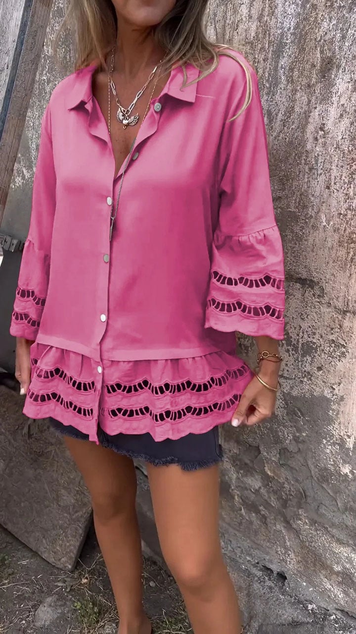Noor & June™ | Elegante Ibiza-style blouse | Flamengo