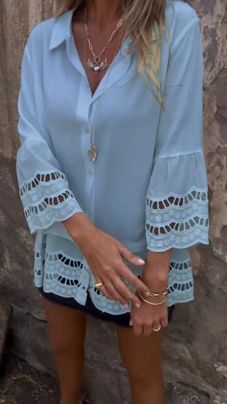 Noor & June™ | Elegante Ibiza-style blouse | Flamengo