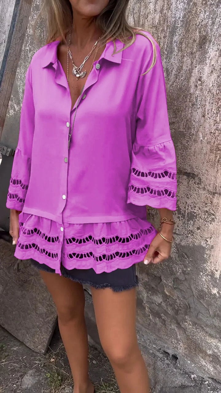 Noor & June™ | Elegante Ibiza-style blouse | Flamengo
