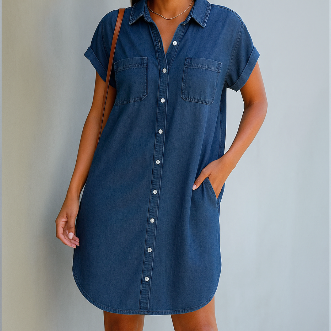 Noor & June™ | Spijkerstof Blouse | Denimia