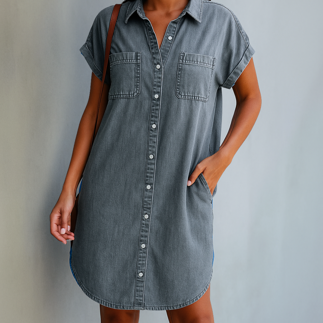 Noor & June™ | Spijkerstof Blouse | Denimia