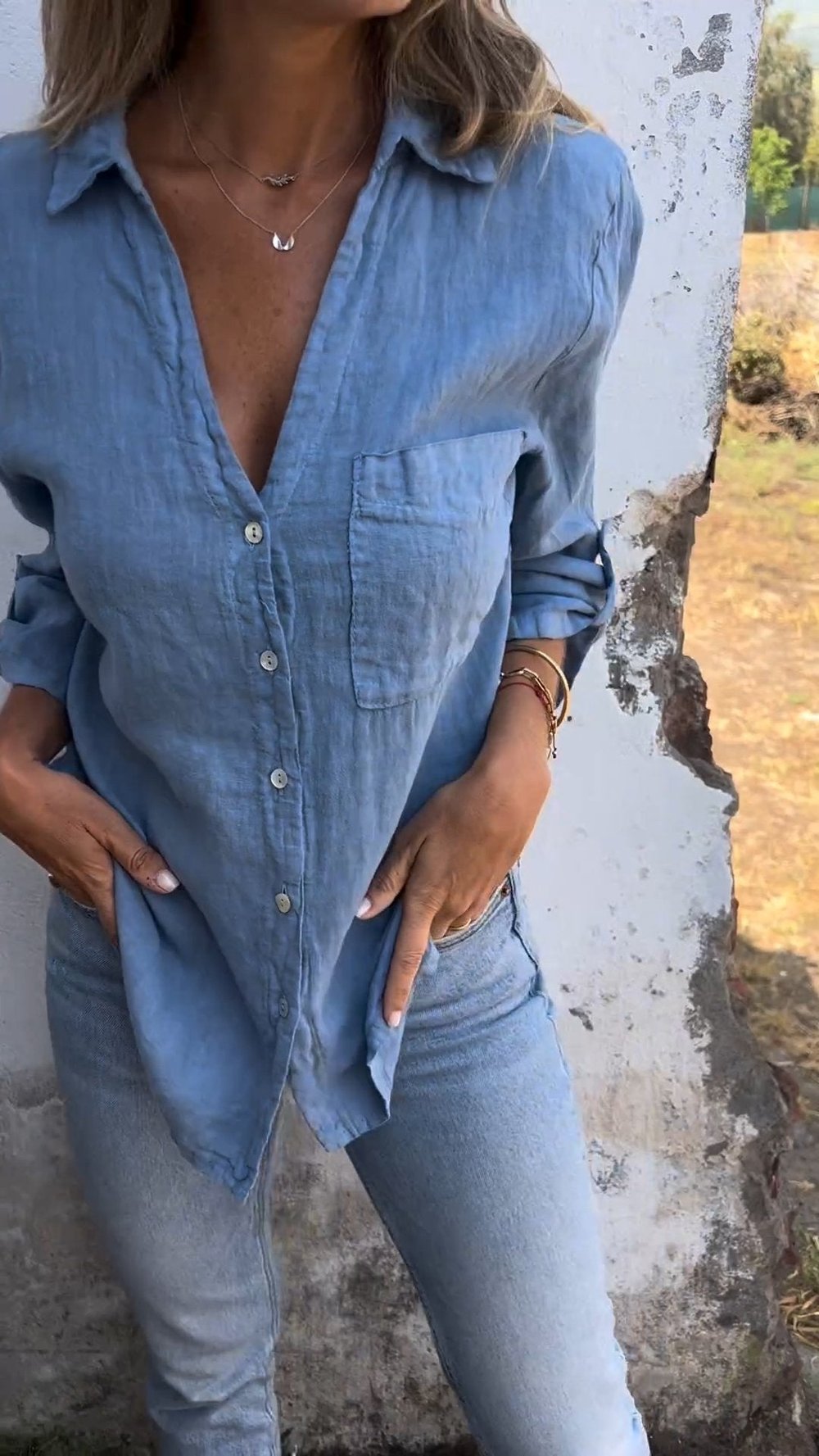 Noor & June™ | Ibiza Style Casual Overhemd Blouse | Lisette