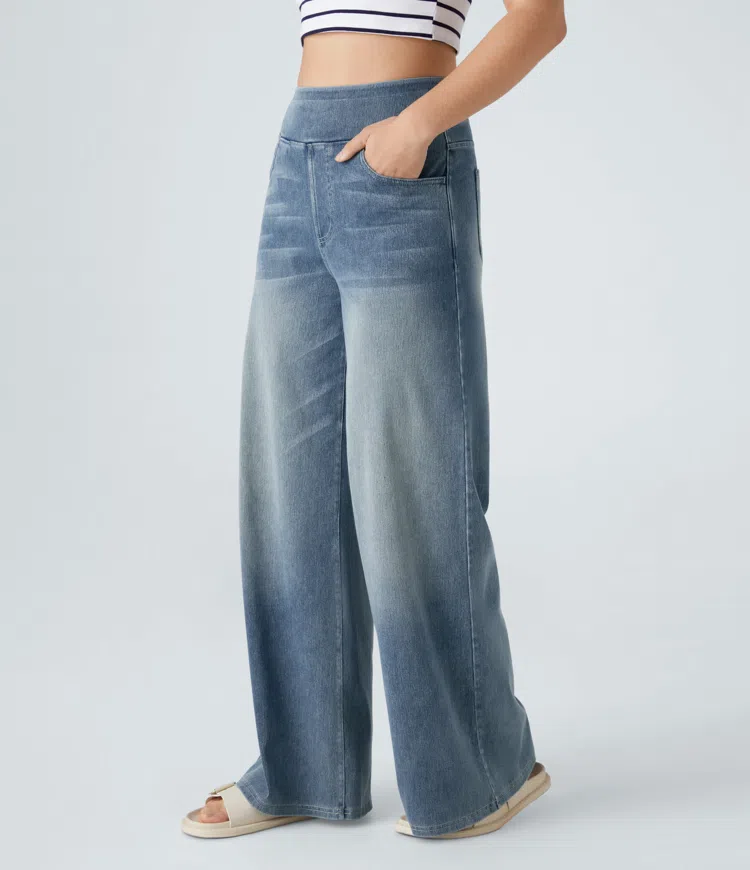 Noor & June™ — Comfortabele jeans met hoge taille