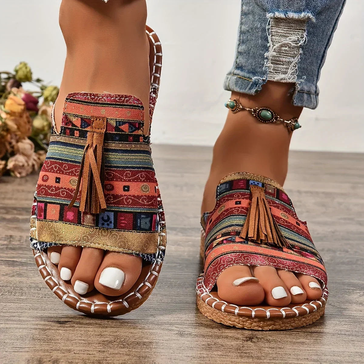 Noor & June™ | Orthopedische Ibiza-style sandalen