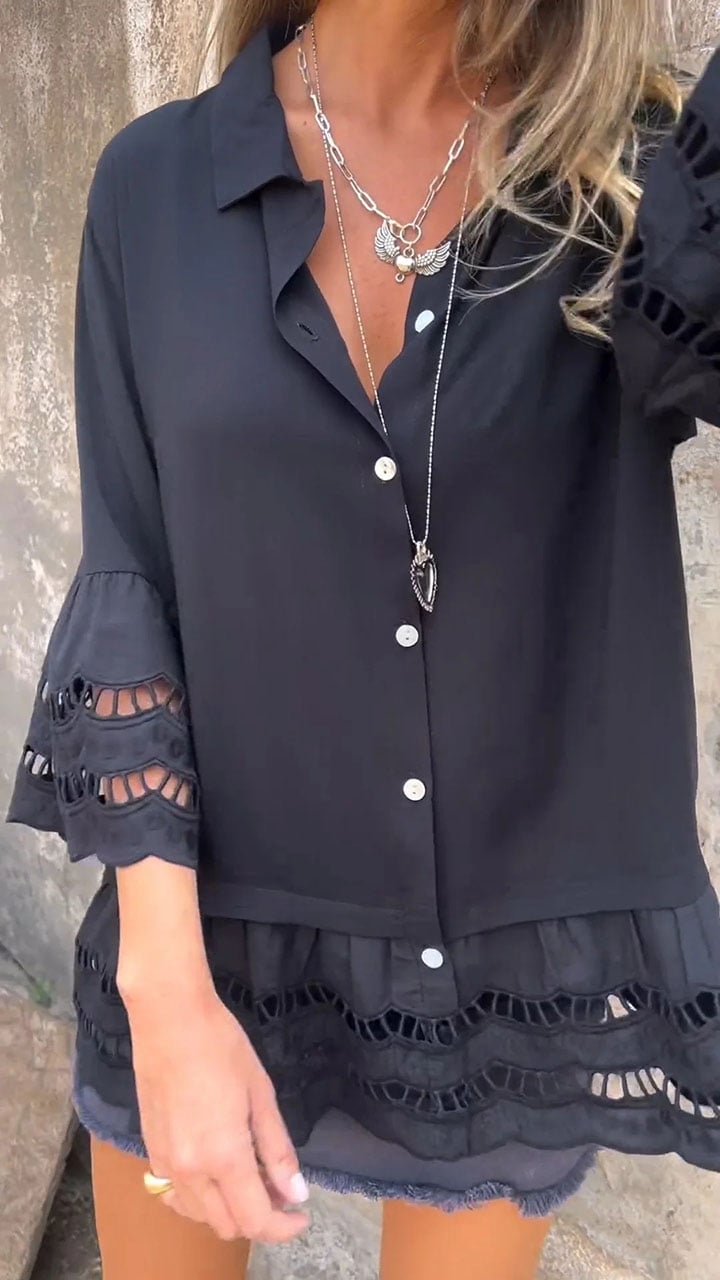 Noor & June™ | Elegante Ibiza-style blouse | Flamengo