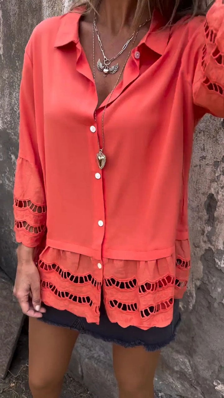 Noor & June™ | Elegante Ibiza-style blouse | Flamengo