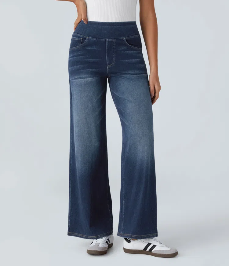 Noor & June™ — Comfortabele jeans met hoge taille