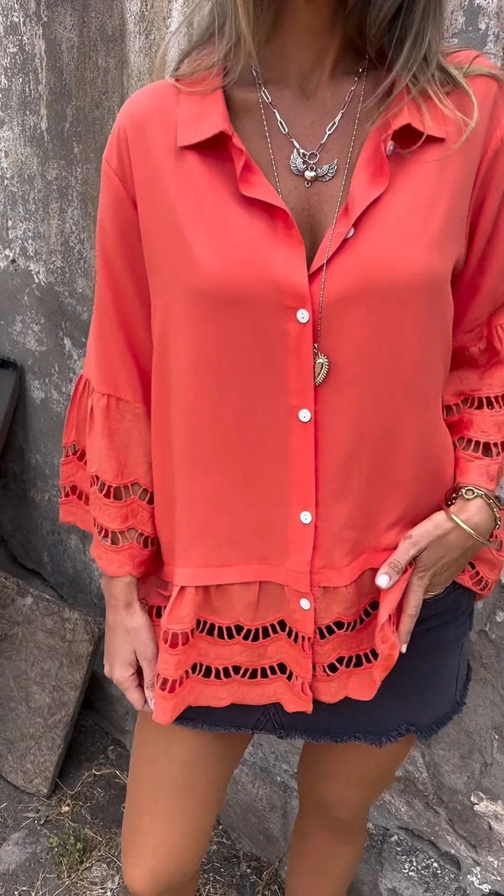 Noor & June™ | Elegante Ibiza-style blouse | Flamengo