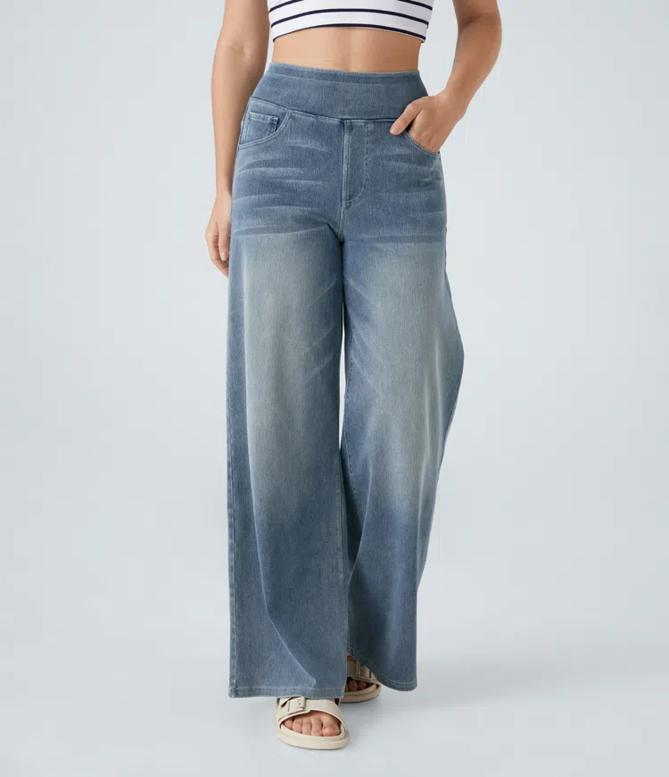 Noor & June™ — Comfortabele jeans met hoge taille