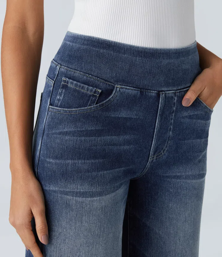 Noor & June™ — Comfortabele jeans met hoge taille