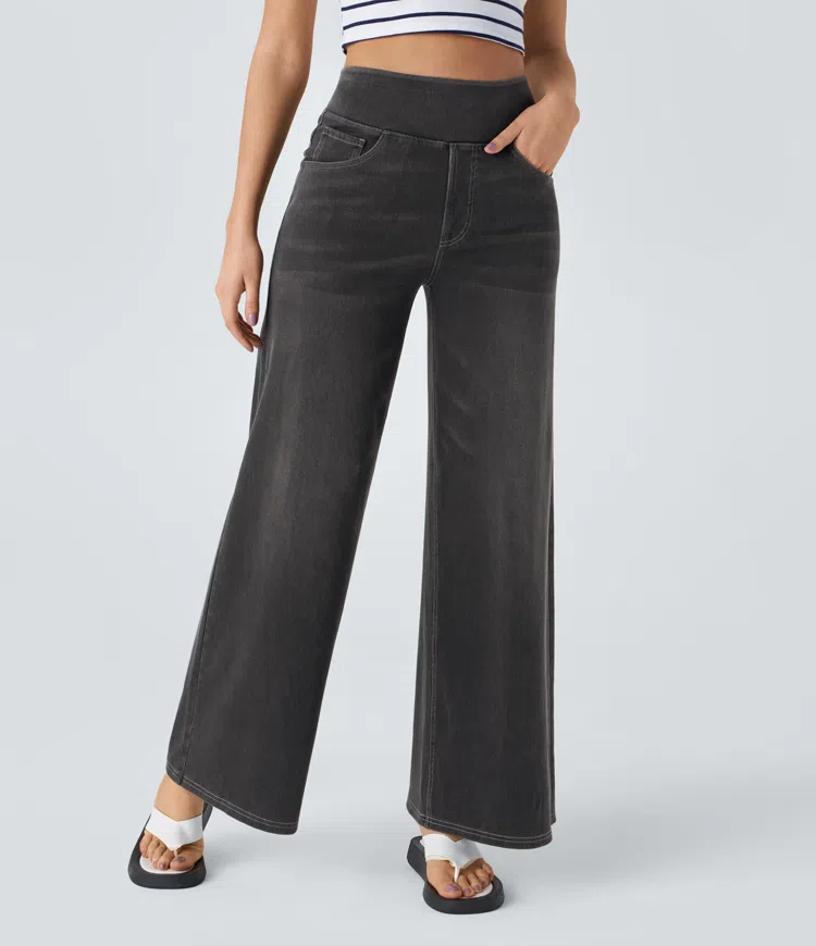 Noor & June™ — Comfortabele jeans met hoge taille