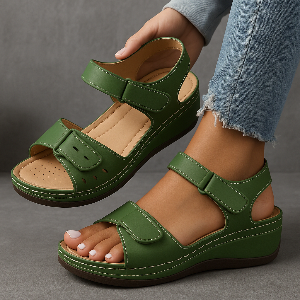 Noor & June™ Orthopedische sandalen met sleehak
