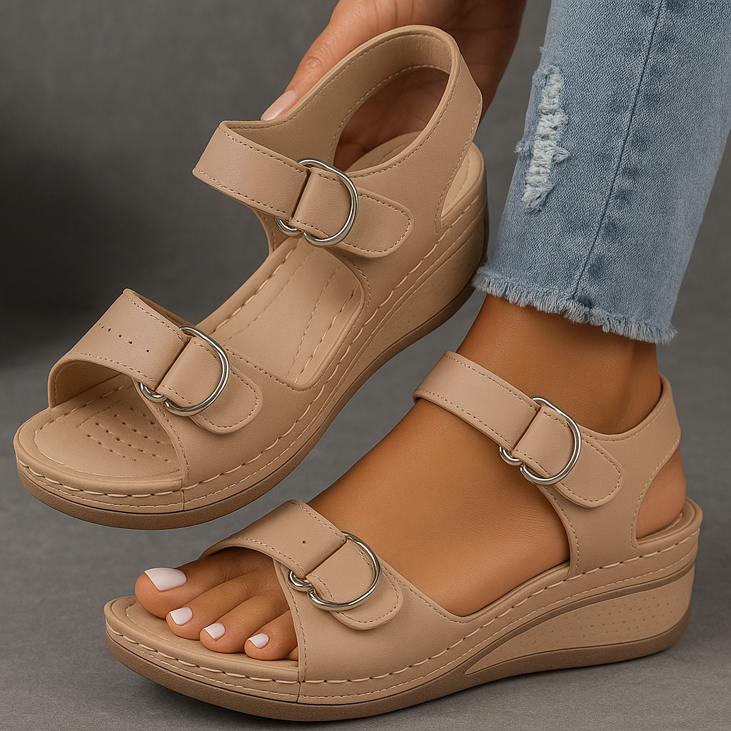 Noor & June™ Orthopedische sandalen met sleehak