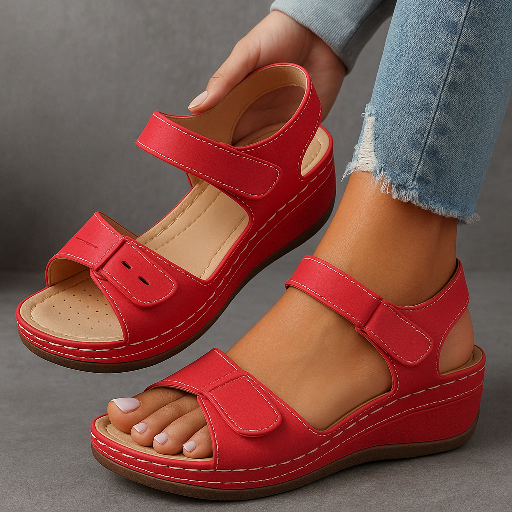 Noor & June™ Orthopedische sandalen met sleehak