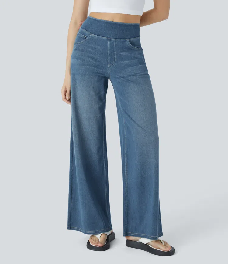Noor & June™ — Comfortabele jeans met hoge taille