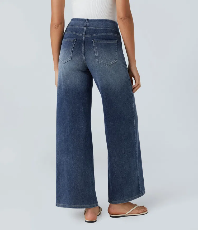 Noor & June™ — Comfortabele jeans met hoge taille