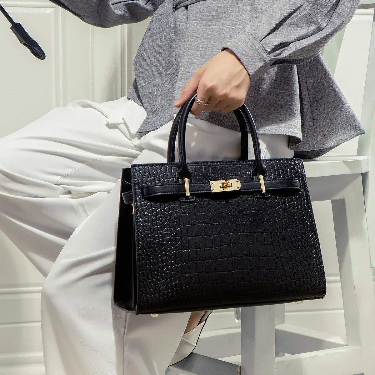 Noor & June™ — The Allure Croco Bag