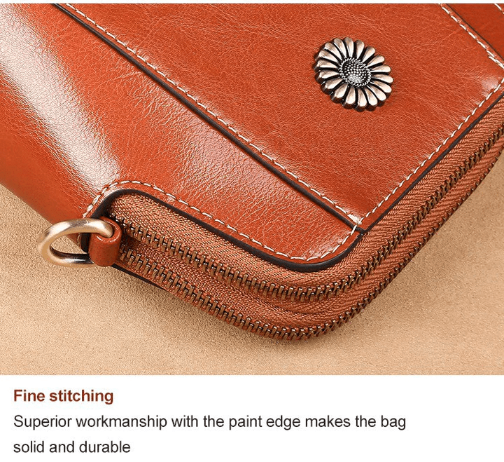 Noor & June™ —  Retro Crossbody Leren Tas