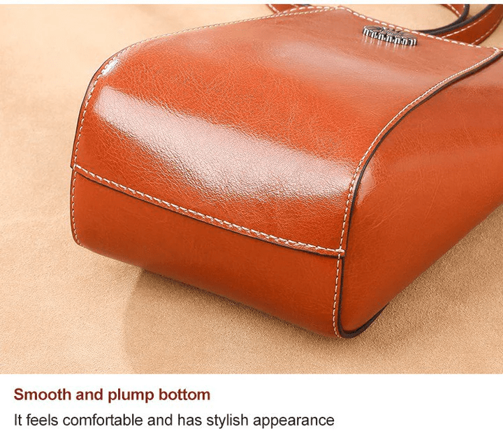 Noor & June™ —  Retro Crossbody Leren Tas