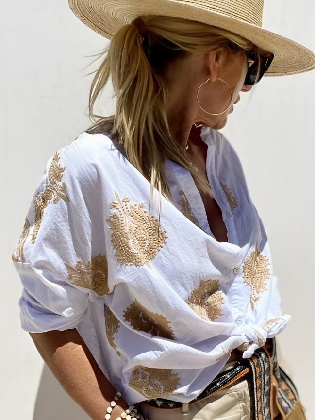 Noor & June™ | Ibiza Style Chique Blouse | Simone