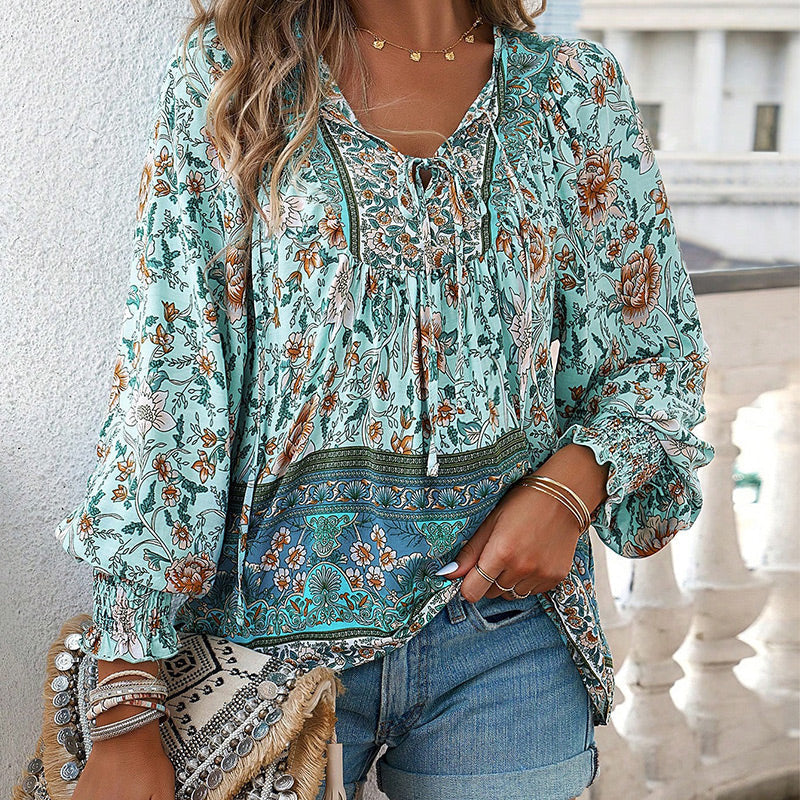 Noor & June™ | Elegante Ibiza-style blouse | Anita